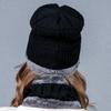 Herbst- und Winter-Strickmützen für Damen und Herren, warme Armstulpen, Fleece-Mützen, trendige Schals, Komplettset für Outdoor-Mützen