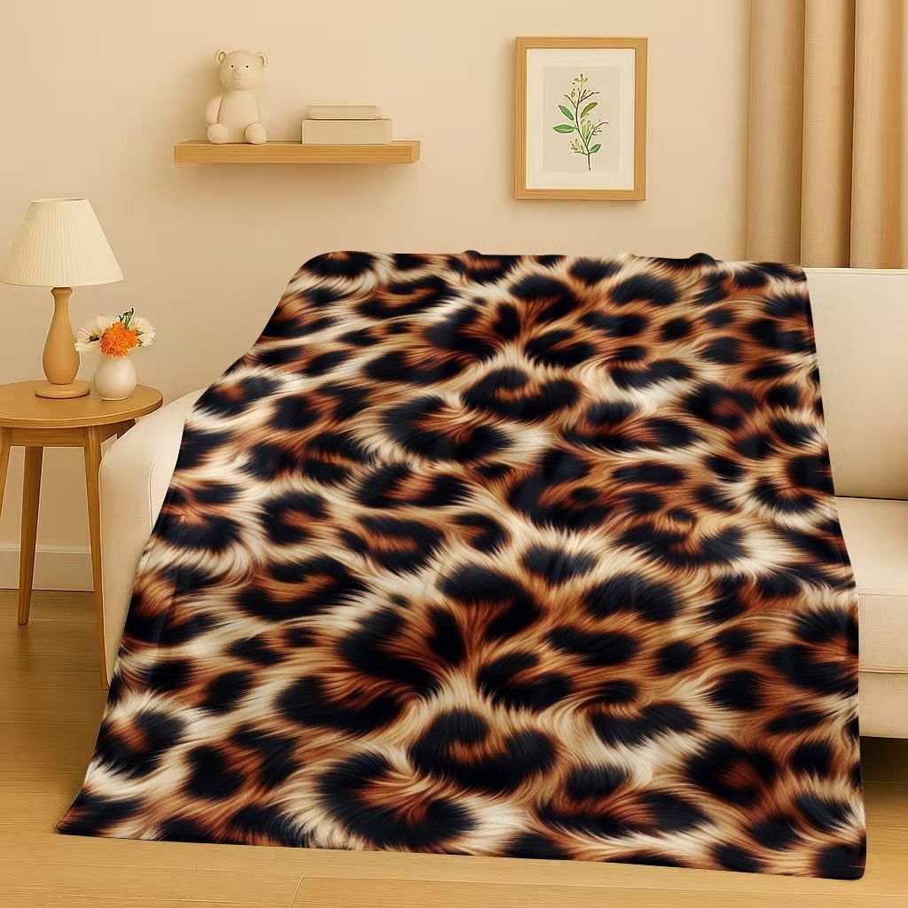 HD Zebra Tiger Leopard Beast Stripe Print Art Flannel Blanket,Ultra Soft Warm Plush Throw for Home Bedroom Bed Sofa Cover Office