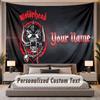 Custom Name Text Tapestry Motorhead Personalized Polyester Wall Tapestry For Bedroom And Room
