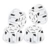 4pcs Aluminum Alloy Wheel Hub   Cover Accessory Fit for   X Maxx 1Celsius10 RC Car(Black )
