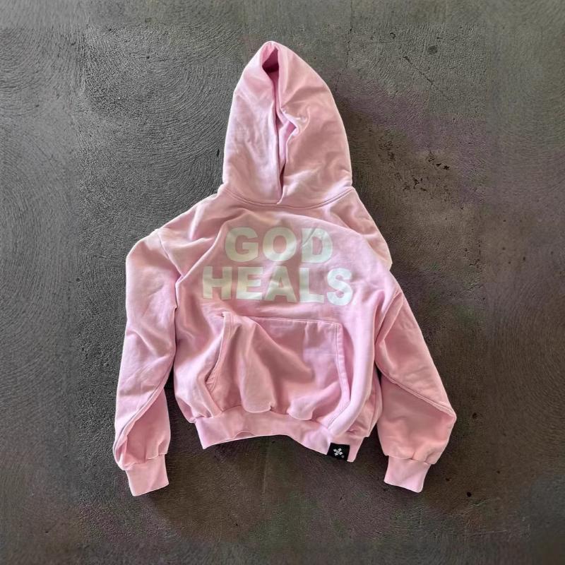 

Европейский и американский осенне-зимний градиентный дизайн, толстовка с капюшоном с длинными рукавами и надписью S розовый