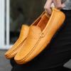Summer Men Shoes Mens Light Comfortable Flat Shoes Loafers Leather Footwear Sneakers