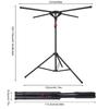 Tripod Clothes Drying Rack with 4 Poles Collapsable Clothes Rack Rotatable Arms Foldable Drying Rack for Indoor Outdoor