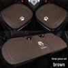 Beaver Cartoon Cotton Linen Car Seat Cushion for Hyundai Festa, Elantra, Tucson - All-Season Use.
