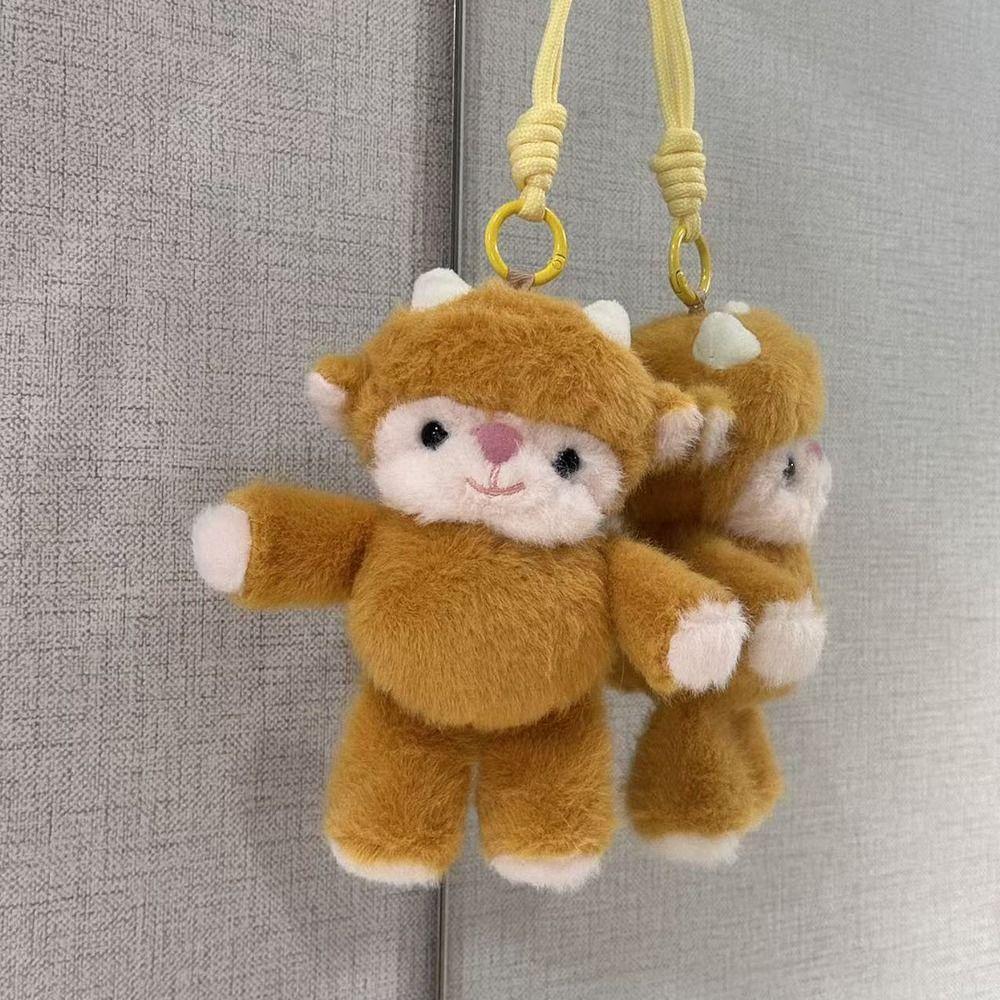 Running Design Plush Keychain Wiggly Design Stuffed Keychain Fun Plush Keyring  For Adults