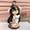 Overlord Albedo Kissen Version. 13cm Niedliche Chibi Figur Sammlerstück PVC Action Figur Modell Spielzeug Schreibtisch Dekoration Schönes Geschenk für Anime Fans