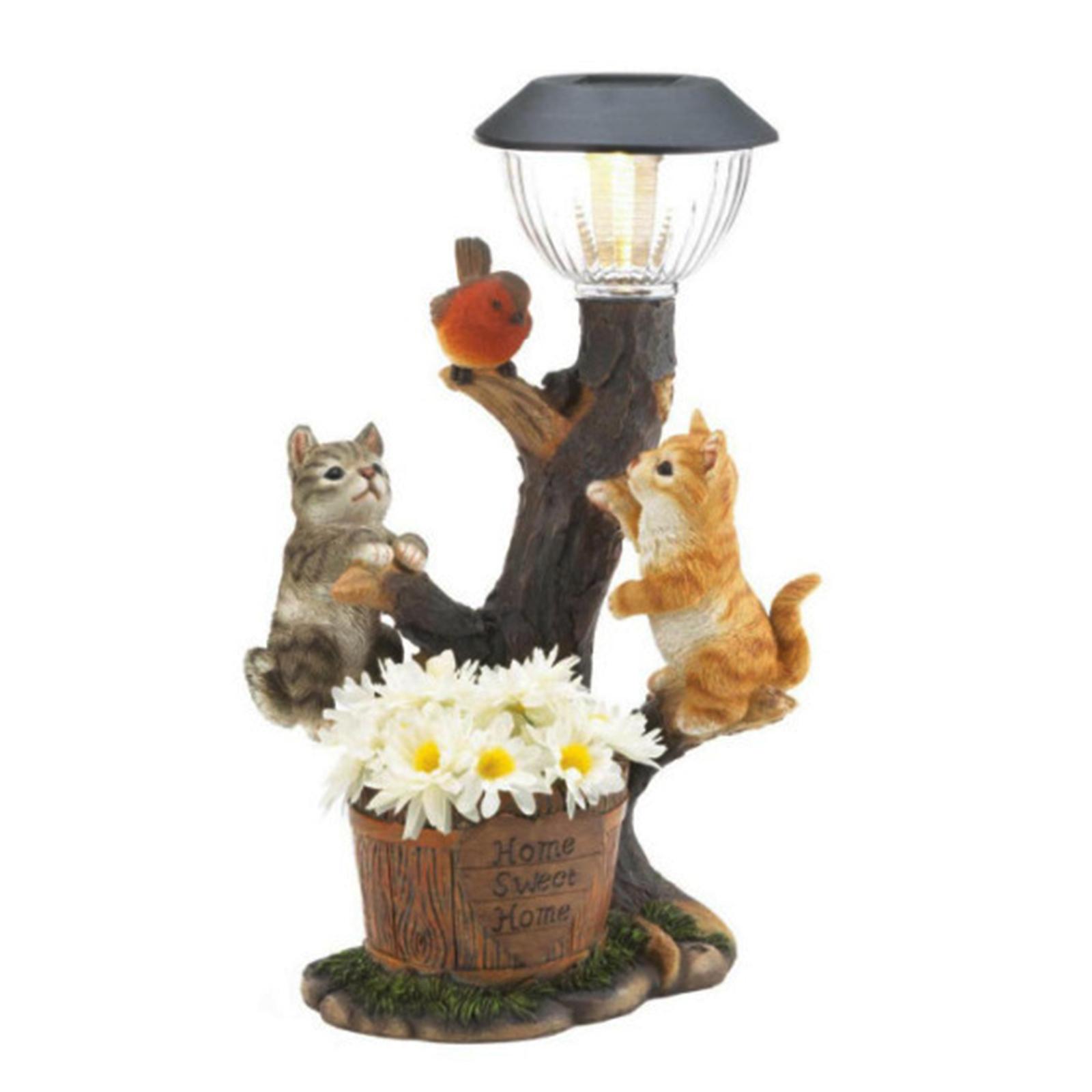 

12*6*6 см садовые украшения в форме животных на открытом воздухе на солнечных батареях A