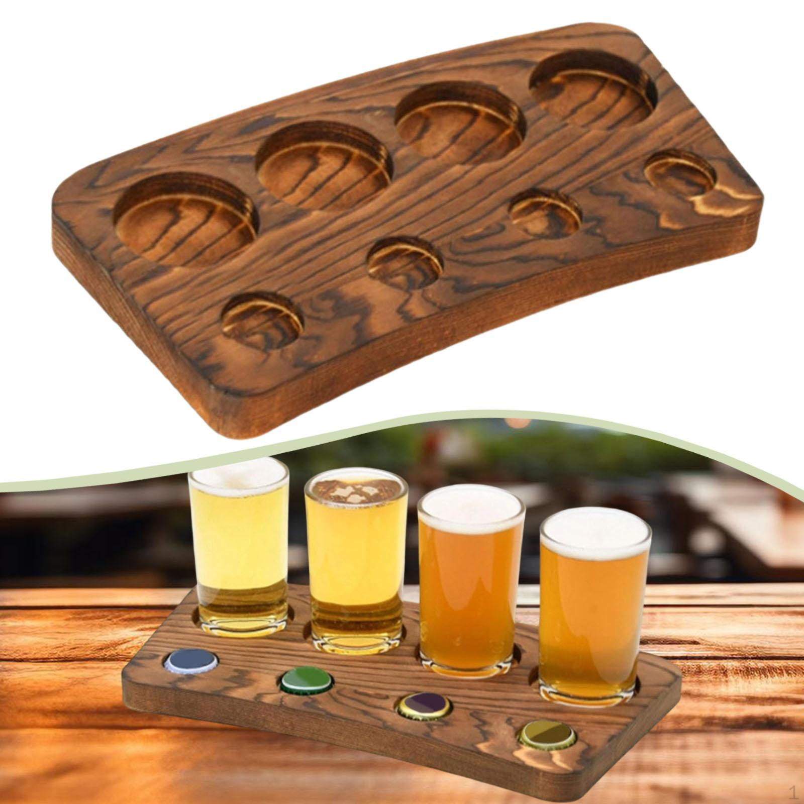

Holder Freestanding,for Tasting,Display Rack Sampler for Whiskey Beer Drink Entertaining Gift Style B