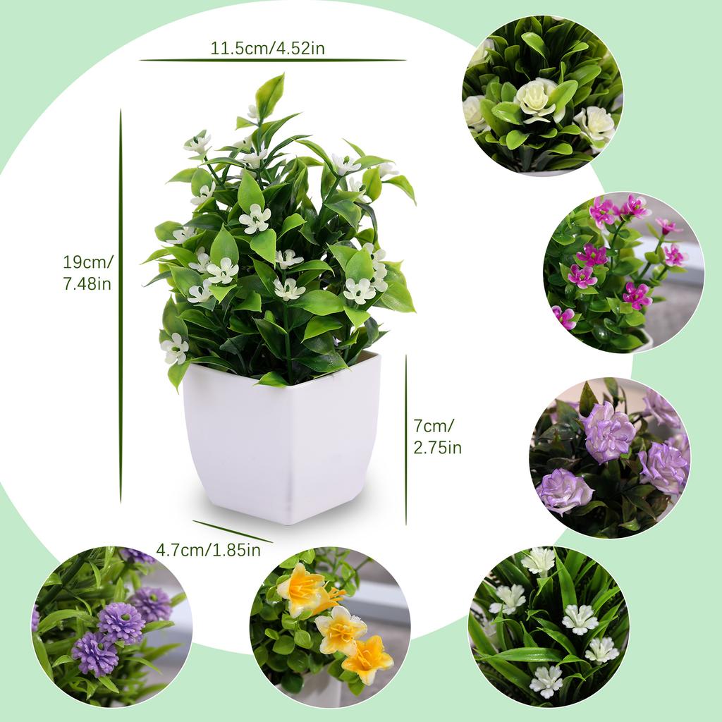 Plante artificiale din plastic Bonsai ghiveci de copac mic Plantă falsă în ghiveci Floră în ghiveci Decorare pentru masă de acasă Ornamente de aranjament de grădină