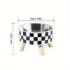 Elevated Cats Feeder Bowl Anti-choking Raised Cat Food Water Bowl With Stand Pet Feeding Drinking Supplies