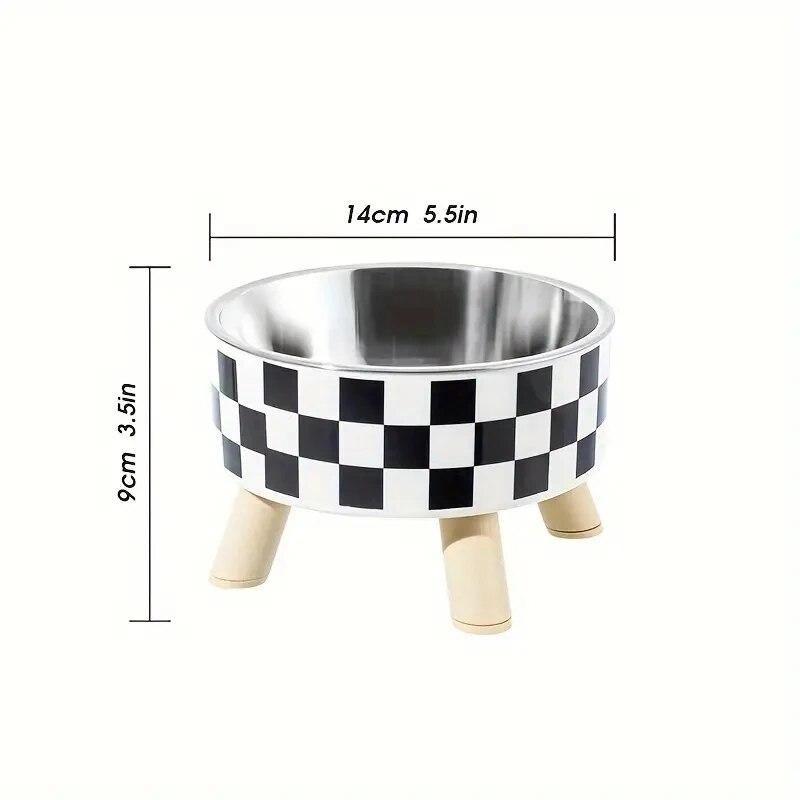 Elevated Cats Feeder Bowl Anti-choking Raised Cat Food Water Bowl With Stand Pet Feeding Drinking Supplies