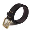 [Maden] MADEN Men's Genuine Leather Top Grain Leather Belt, American Casual Style, U.S. 1940s Reproduction, Foil Stamping, Casual, Stylish, Men's