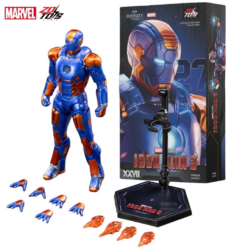 ZD Toys Залізна Людина Фігурка Марк 35 Червоний Снаппер Залізна Людина МК 24 МК 22 МК 47 Тоні Старк Фігурка Залізної Людини Екшн Колекційна Іграшка Подарунок