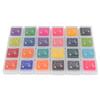 24 Colors DIY Cute Colorful Ink Pad Stamp Inkpad for Rubber Stamp Scrapbook Decoration