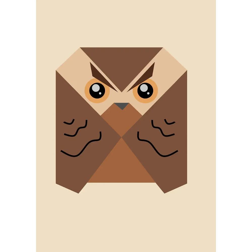 Abstract Geometric Stereoscopic Cute Animal Posters Jaguar Penguin Bear Prints Canvas Painting Wall Art Picture Home Room Decor