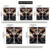 Set Of 2 Eagle Wings Design Polyester Curtains Hd Digital Print Drapes Bedroom Living Room Office Rod Pock Curtain With Semi Sheer Perfect For