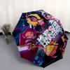 Ombrello pieghevole KPop Demon X con apertura e chiusura automatica, struttura a 8 stecche e design compatto da viaggio, perfetto per tutte le occasioni | Elegante