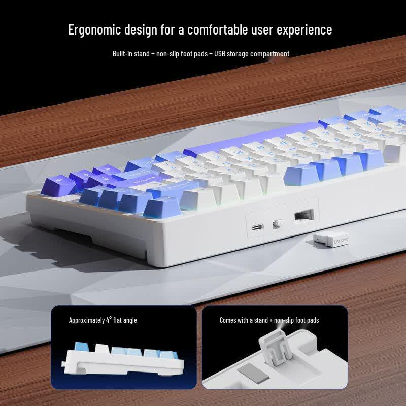 Lenovo GK10 Tri-Mode Wireless RGB Hot-Swappable Mechanical Keyboard