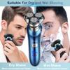 Hatteker Rotary Electric Shaver Men's 4-in-1 Facial Razor USB Rechargeable Beard Trimmer Grooming Kit with Precision Shaving