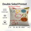 Fashion Floral Double-Sided Printed Pillow Cover Short Plush Suitable Living Rooms Bedrooms Sofas Throw Cushion Cover