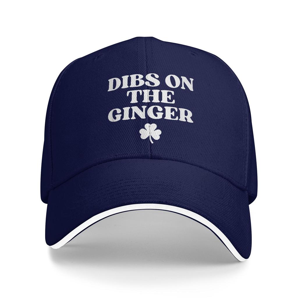 Dibs On The Ginger Redhead Funny St Patricks Day Irish Baseball Cap Classic Trucker Hat Summer Men Hiking Fishing Baseball Caps