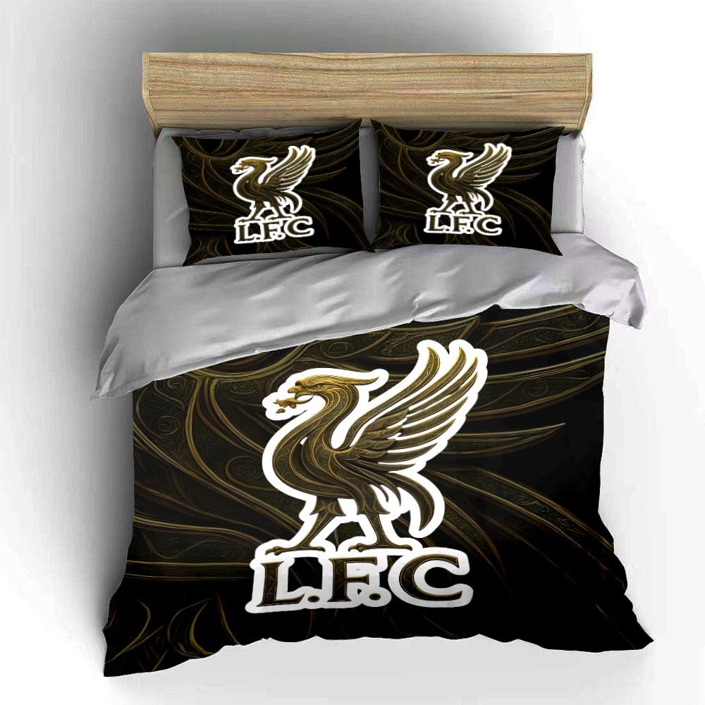 Golden Liverbird, L.F.C. Emblem. Bedding Sets Duvet Cover Sets Duvet Covers Pillowcases(1*Duvet Cover 2*Pillowcases Without Duvet Insert)