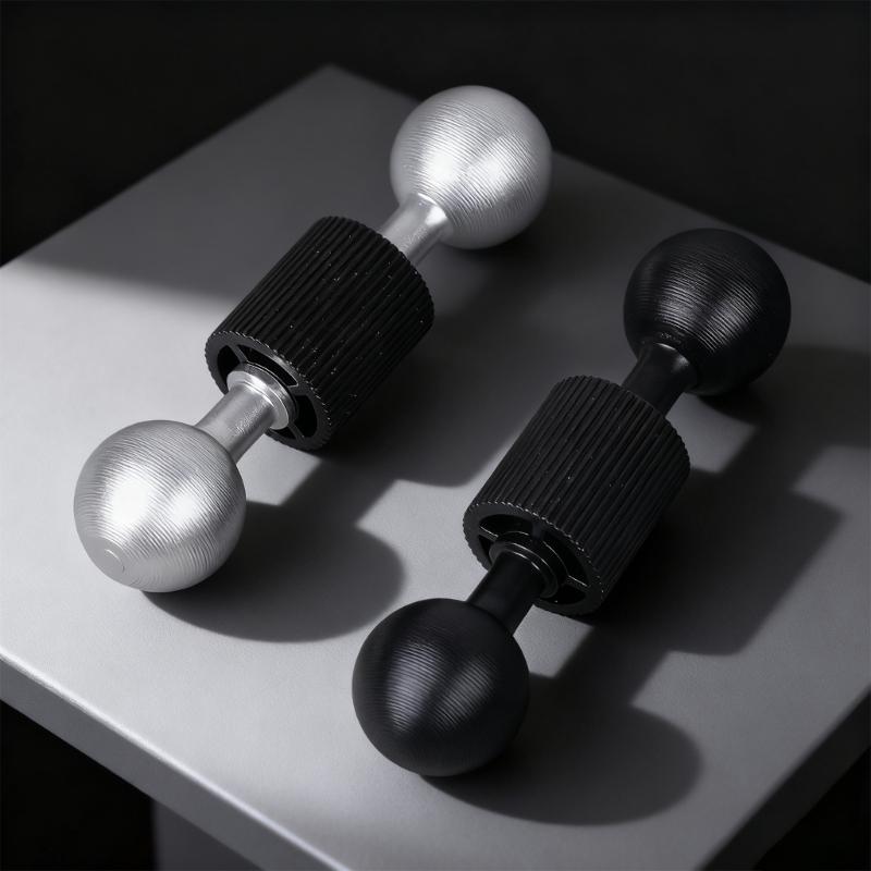 Motorcycle Double Ball Extension Rod Mount 17mm Ball Head 1/4” Thread Aluminum Bracket For Phone Action Camera Accessories