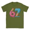 Unisex Six Seven Ice Cream Drip Cool Meme Funny Number T Shirts Pure Cotton Clothing Vintage Round Collar Tees Summer TShirts