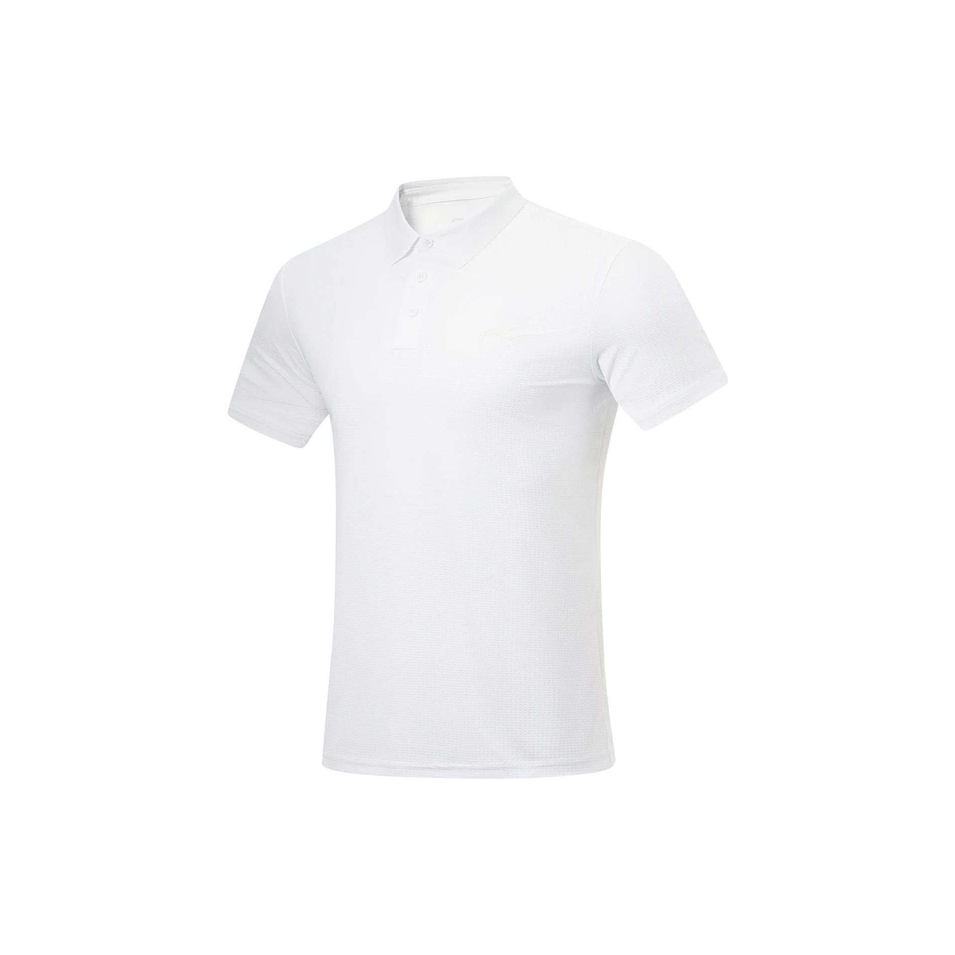 Li Ning Fitness Series Polo Shirt Men s Standard White APLT027-2 XL
