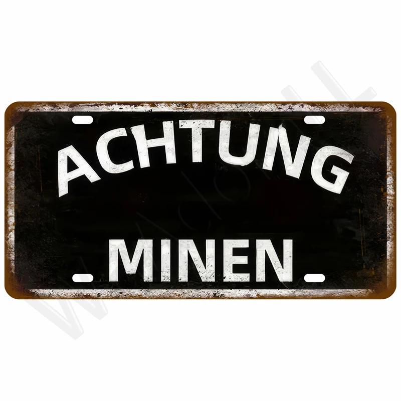 Vintage Metal Plate Tin Sign Plates Bar Retro Metal Sign Wall Art Mural Aesthetic Room Home Decor Items Poster Garage Decoration