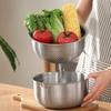 304 Stainless Steel Vegetable Washing Basin Detachable Fruit Strainer Basin Mixing Bowl  Salad