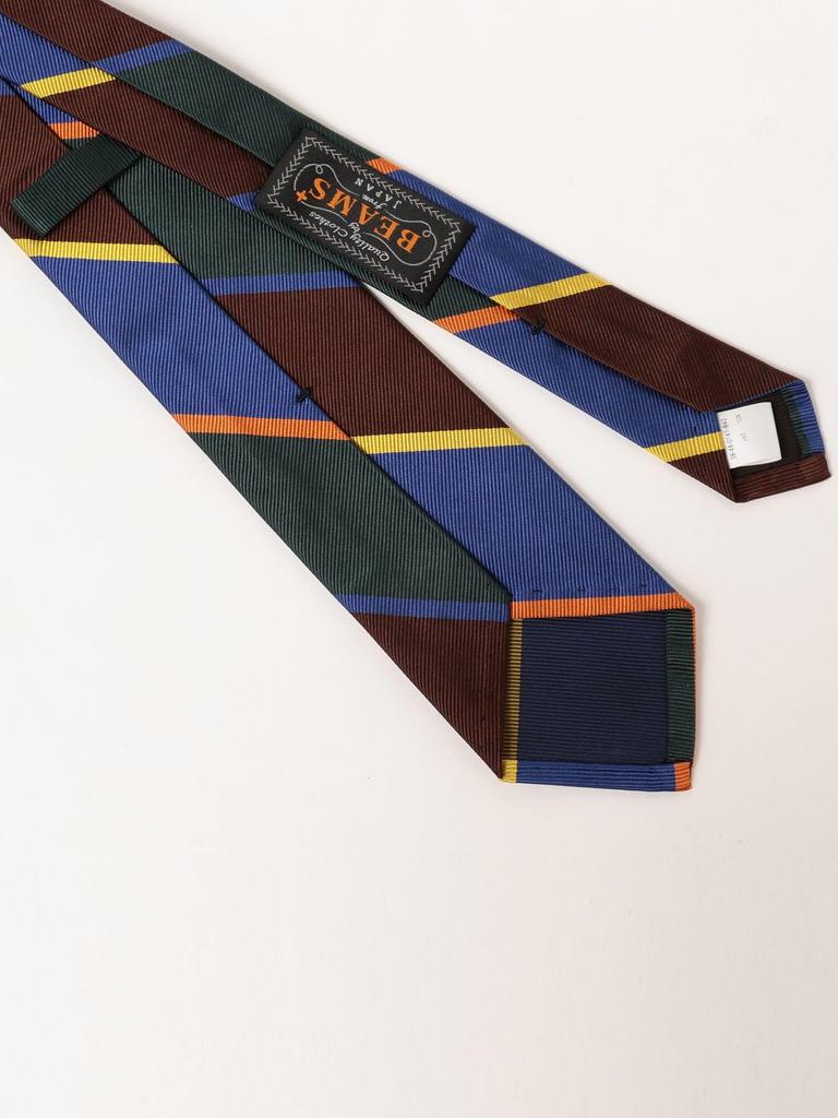 [BEAMS PLUS] Preppy Regimental Stripe Tie for Men FJW60Col4 FREE 38440141840
