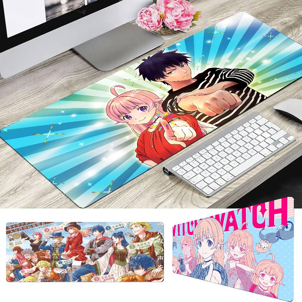 Anime W-Witch Watch Mousepad Mouse Mat Desk Mat With Pad Gaming Accessories Prime Gaming XXL Keyboard Pad Padding Mat