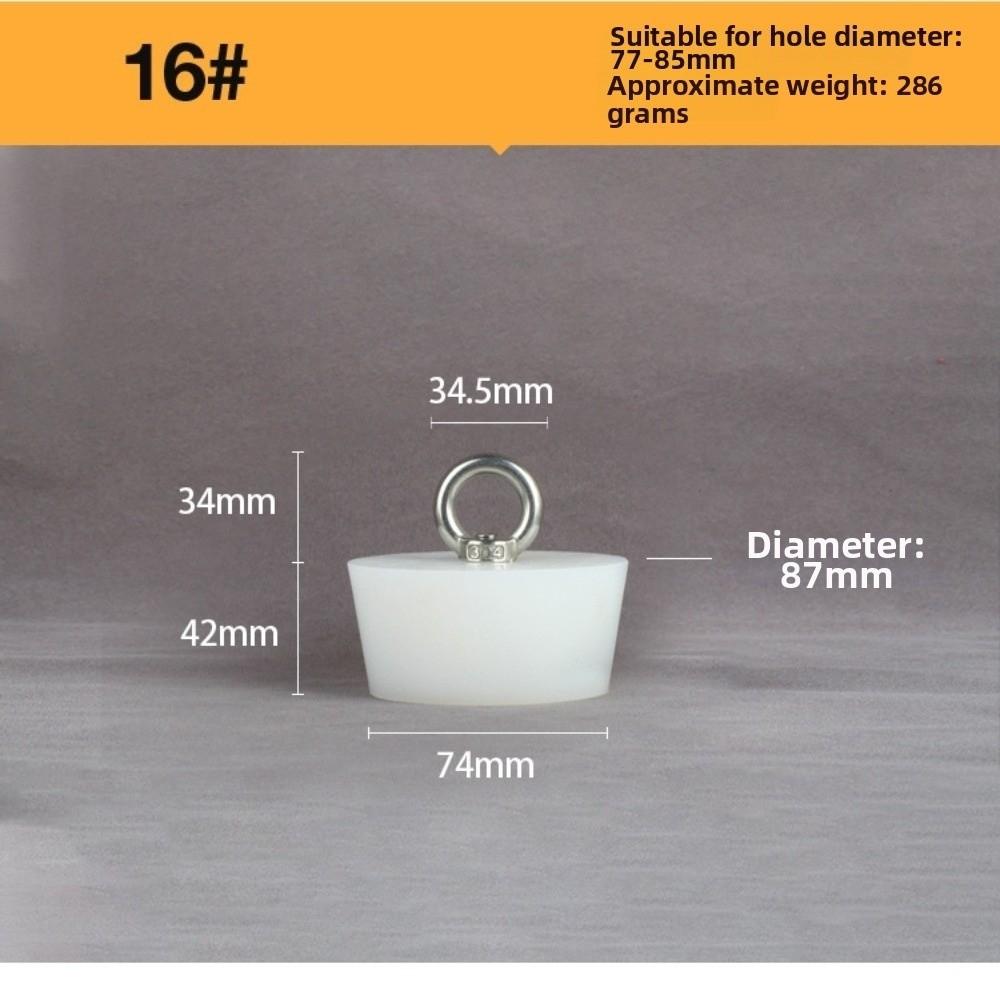 with Steel D Ring Conical Silicone Stopper Waterproof Sealing Plug Bung  Kitchen Sink