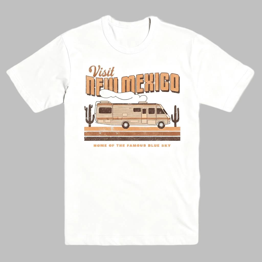 Breaking Bad New Mexico Printed Casual Fashion Summer Tshirt Men and Women Loose Oversized Retro Cotton Tshirt Street Wear