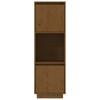 Vidaxl Cabinet, Honey Brown, 38X35X117 Cm, Solid Pine Wood