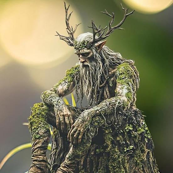 Dřevěný elf Akrylová cedule Kolík Odolný proti povětrnostním vlivům 2D Plochý Víla Hrot Rostliny Květináč