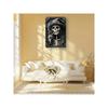 Retro Metal Wall Art Skull Witch Sign Cutout Decor for Bar Pub