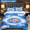 3PCS Esporte Clube Bahia Design Printed Soft Bedding Set,Including 1pc Duvet Cover And 2pcs Pillowcases Perfect for Bedroom, Dormitory, Fan gift