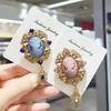 Retro Palace Style Medieval Beauty Head Brooch Exquisite Hollow Out Alloy Embossed Pin Men Women Clothing Accessories Gift
