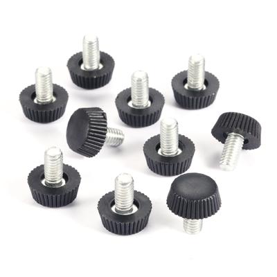 10Pc M6*10mm Thread Height Adjustable Leveling Chair Leg Feet Furniture Mat Screw-in Base Sofa Bed Cabinet Table Floor Protector