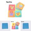 Foam Baby Crawling Mat With Cartoon Puzzle Blocks For Toddler Playroom