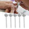 5PCS Conical Cuticle Remover Drill Bit Pedicure Sanding Head  Salon Professional Operation