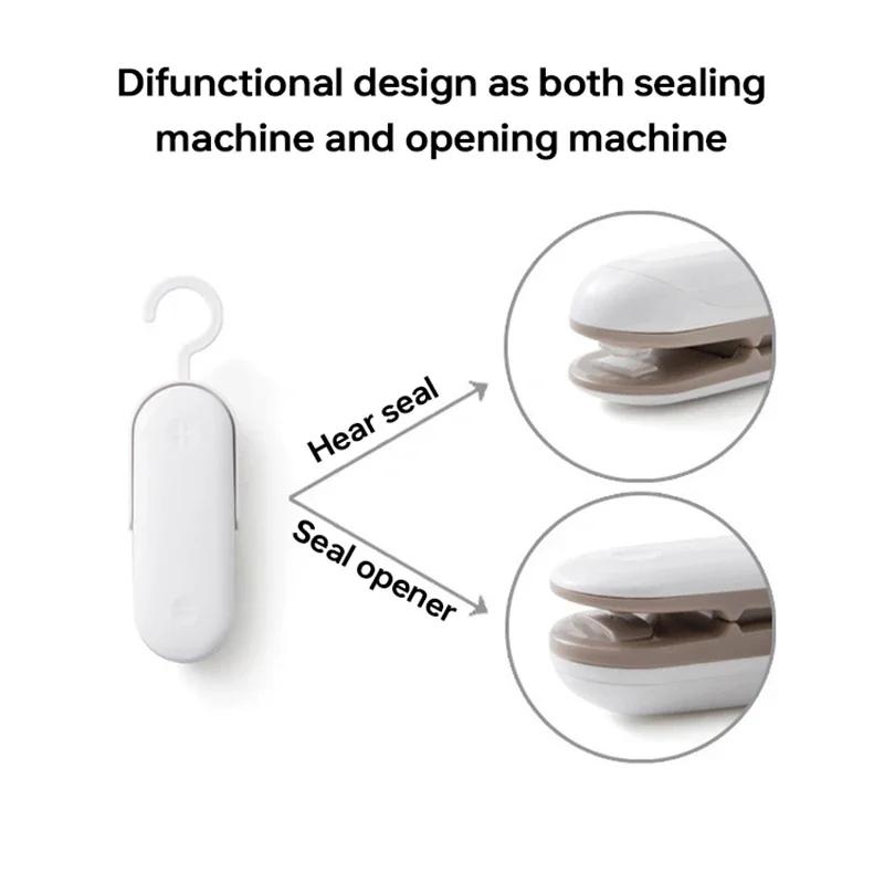 Chip Bag Resealer Portable Sealing Tool Mini Handheld Plastic Package Air Tight Re Sealer Snack Seal Heat 1pc Keep Food Fresh