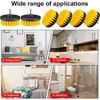 6 Pcs Drill Brush Attachment Power Scrubber Cleaning Kit Multi Purpose Drill Brush Set Drill Scrubber Brush Kit Cleaning Brushes for Drill Bathroom