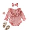 Fashion Collar Romper + Headband 2-Piece Set