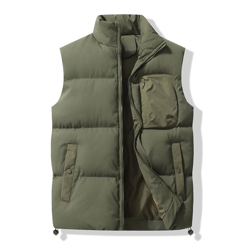 

Xiyin Men s Down Cotton Vest - Thickened Sleeveless Jacket for Autumn/Winter XXL