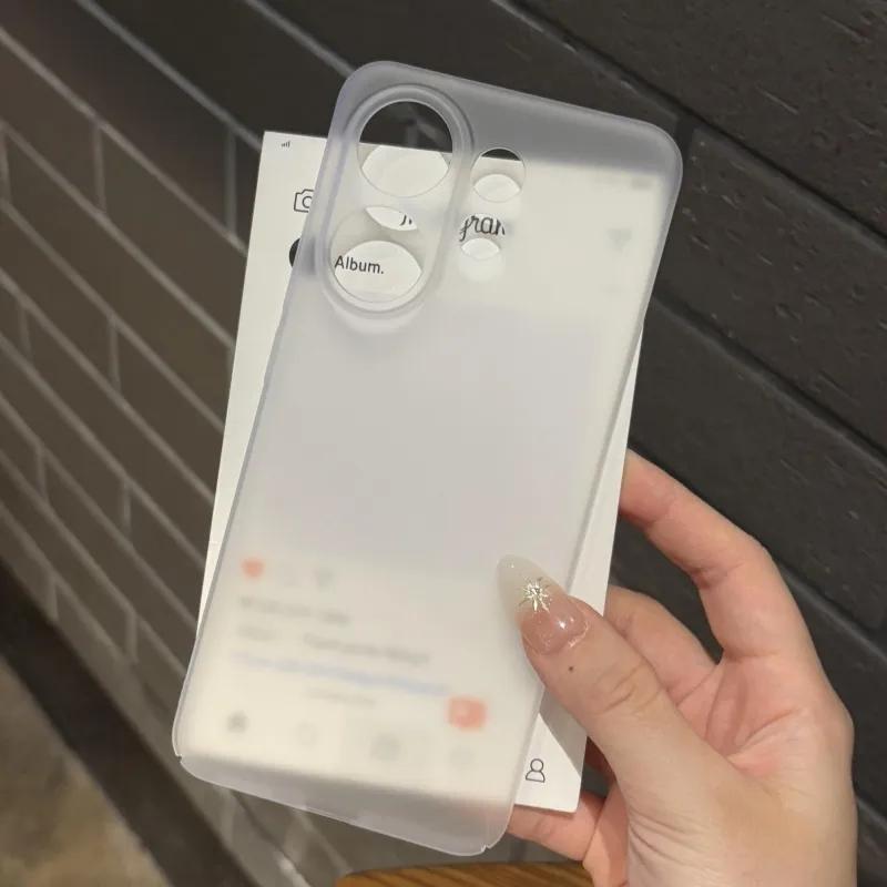 For VIVO X200 FE Luxury Phone Case anti fall Simple Frosted Transparent Back Cover For VIVO X200 FE Shell Shockproof Bumper
