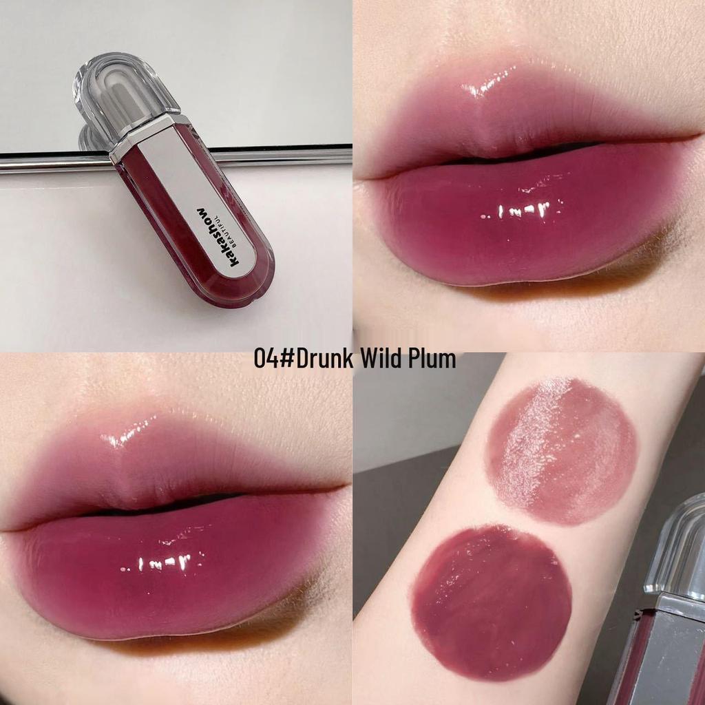 Kakashow Mirror Lock Light Lip Gloss - Moisturizing, Plumping, Long-Lasting, Whitening, with a Sheer Glass Shine.