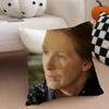 RRuth Fisher Cushion Cover Throw Pillow Cover Hidden Button Durable Polyester Chair Cushion